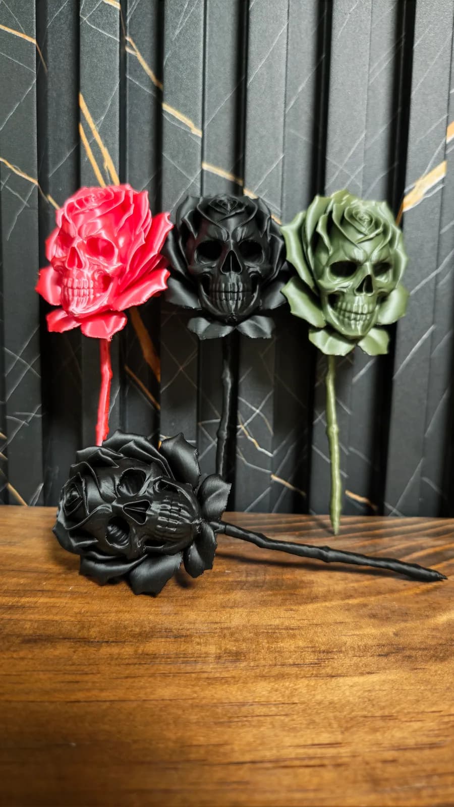 Rosa calavera, impresión 3D de Estamparte