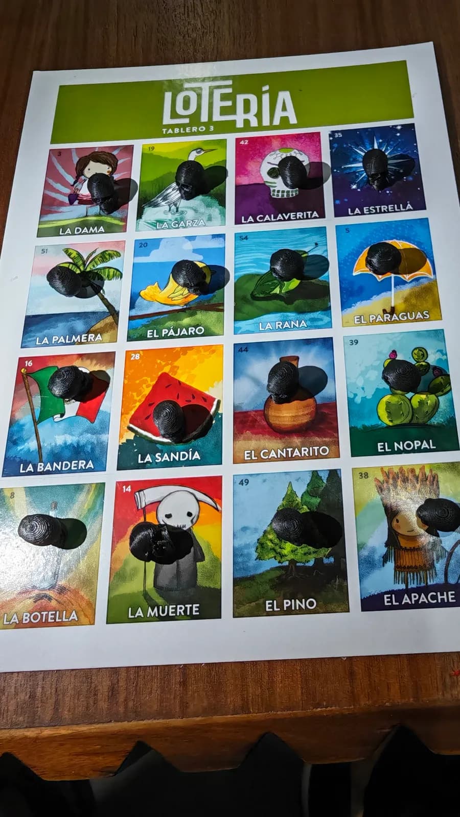 Fichas 3D para lotería, impresión 3D de Estamparte