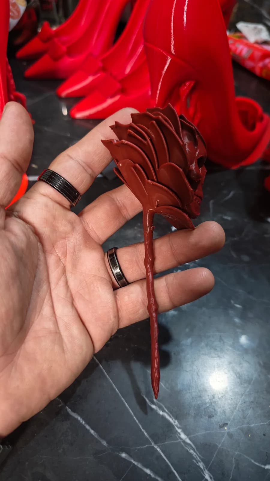Rosa calavera, impresión 3D de Estamparte