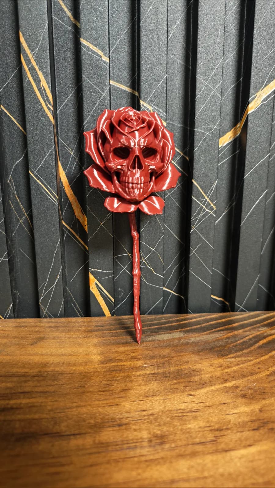 Rosa calavera, impresión 3D de Estamparte