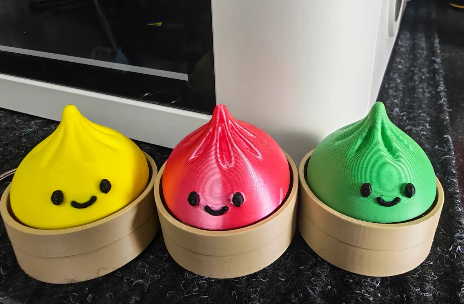 Llavero bao con carita, impresión 3D de Estamparte