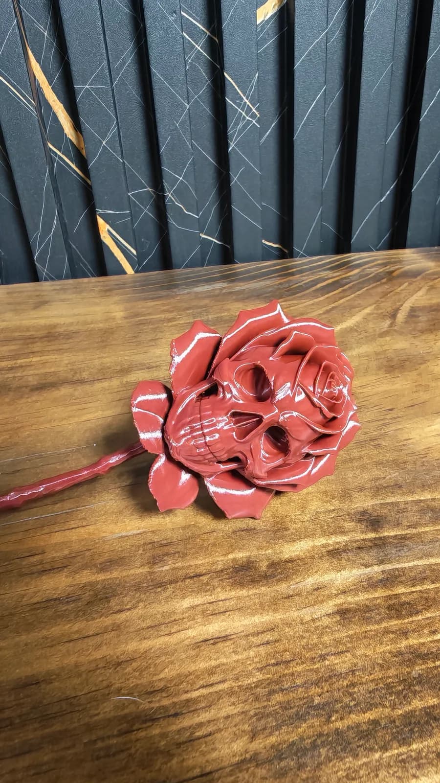 Rosa calavera, impresión 3D de Estamparte
