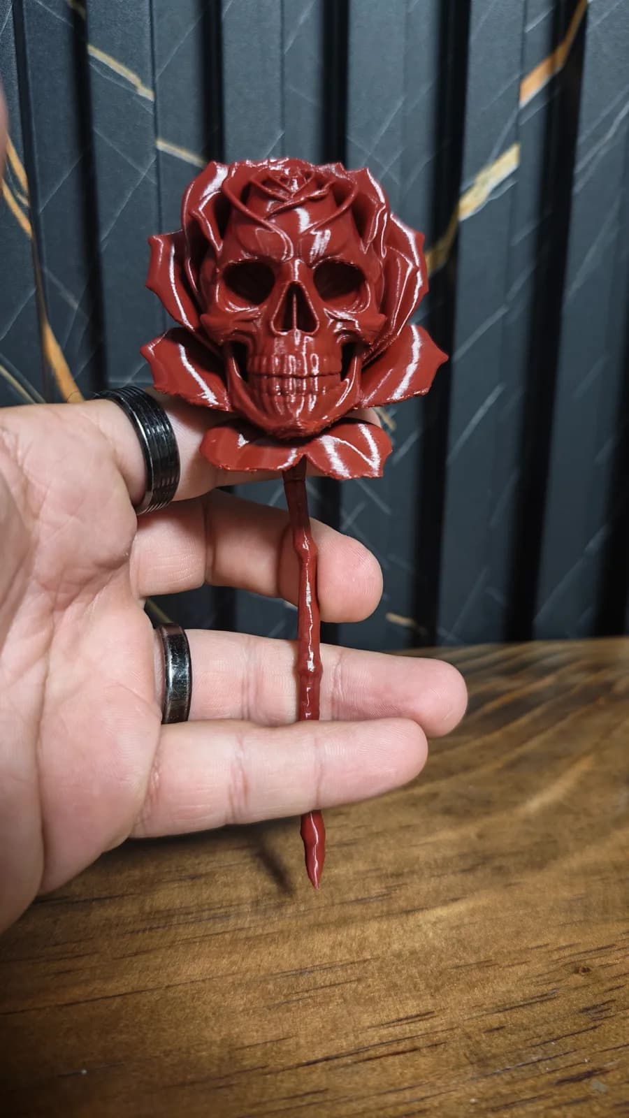 Rosa calavera, impresión 3D de Estamparte