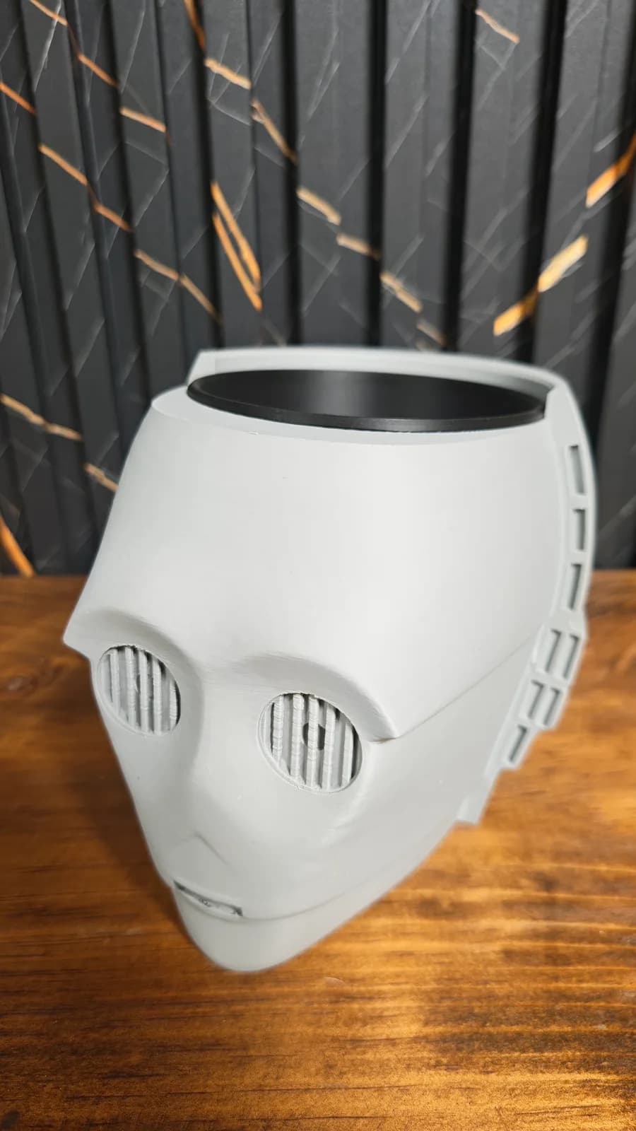 Maceta cabeza de droide, impresión 3D de Estamparte