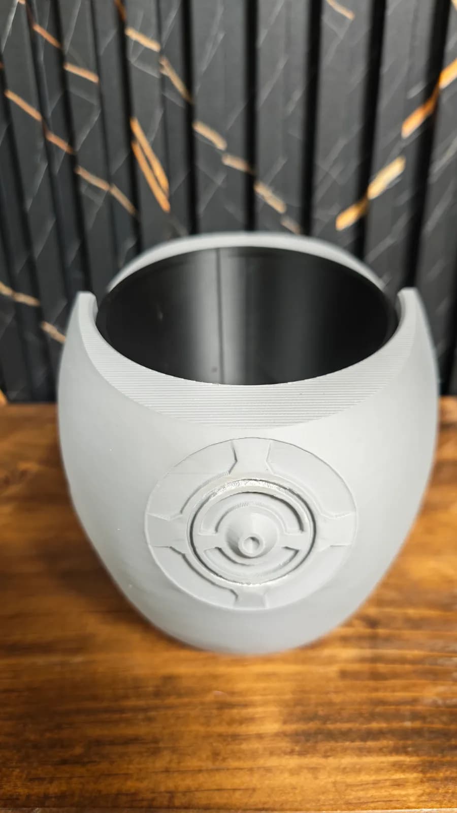 Maceta cabeza de droide, impresión 3D de Estamparte