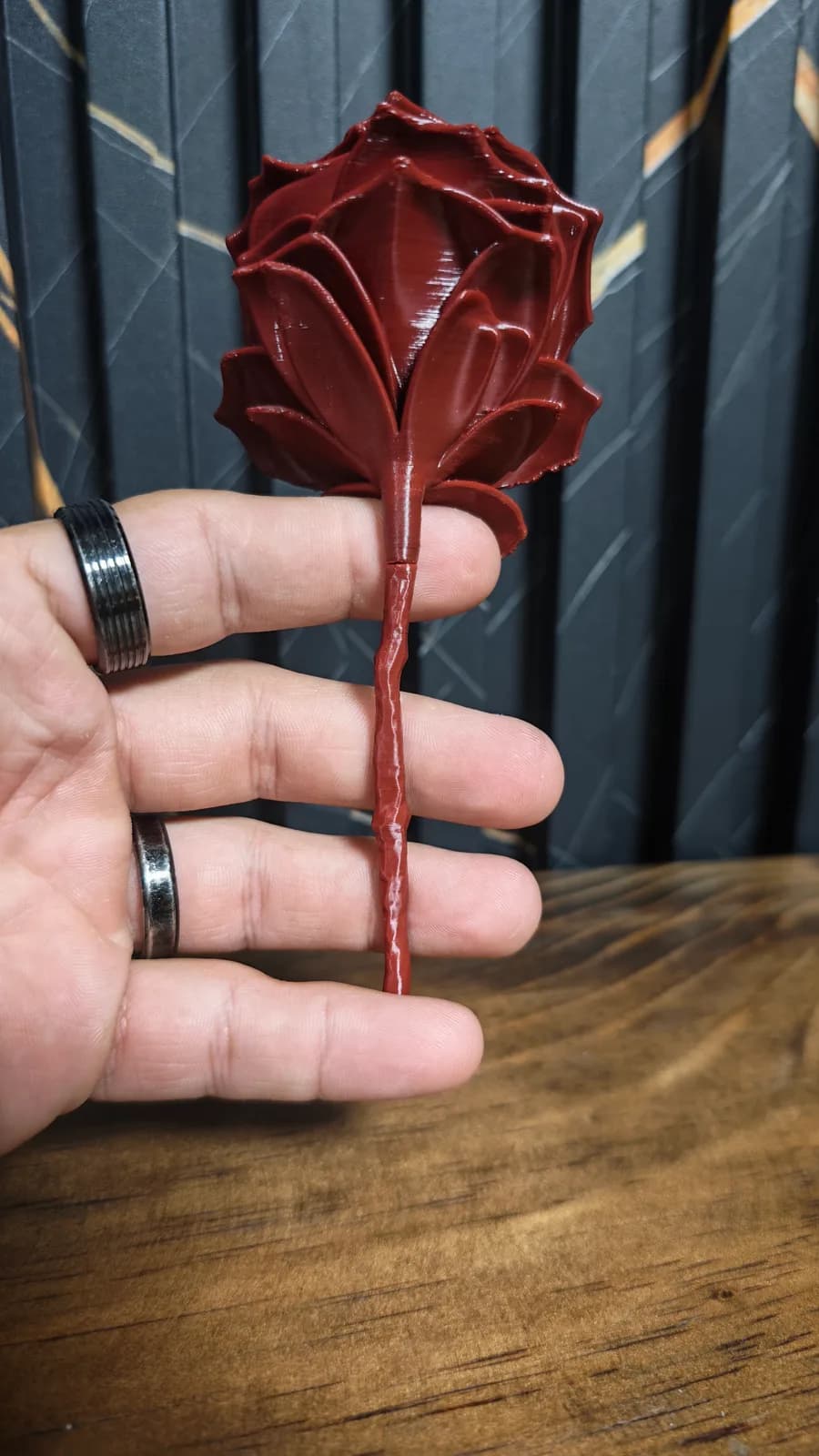 Rosa calavera, impresión 3D de Estamparte