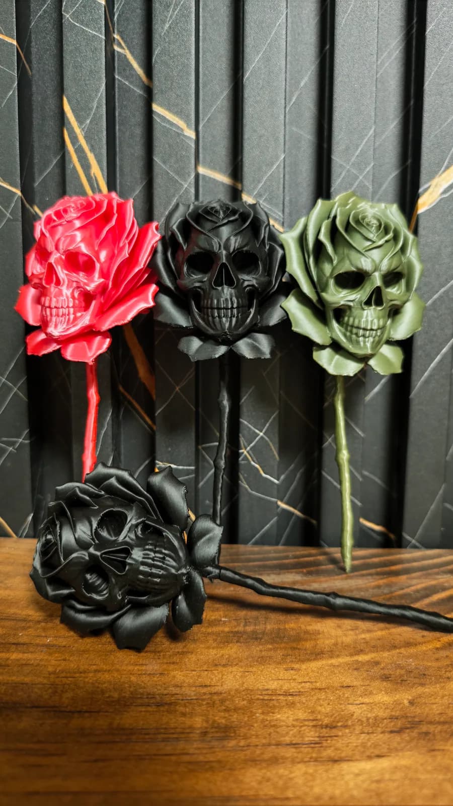 Rosa calavera, impresión 3D de Estamparte