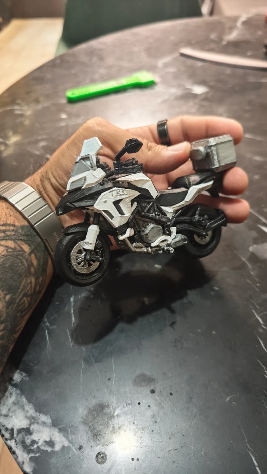 Moto a escala, impresión 3D de Estamparte