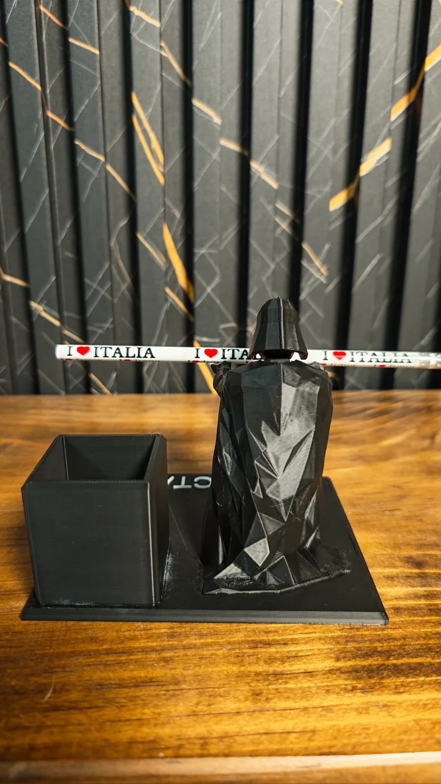 Organizador de escritorio con tu nombre, impresión 3D de Estamparte