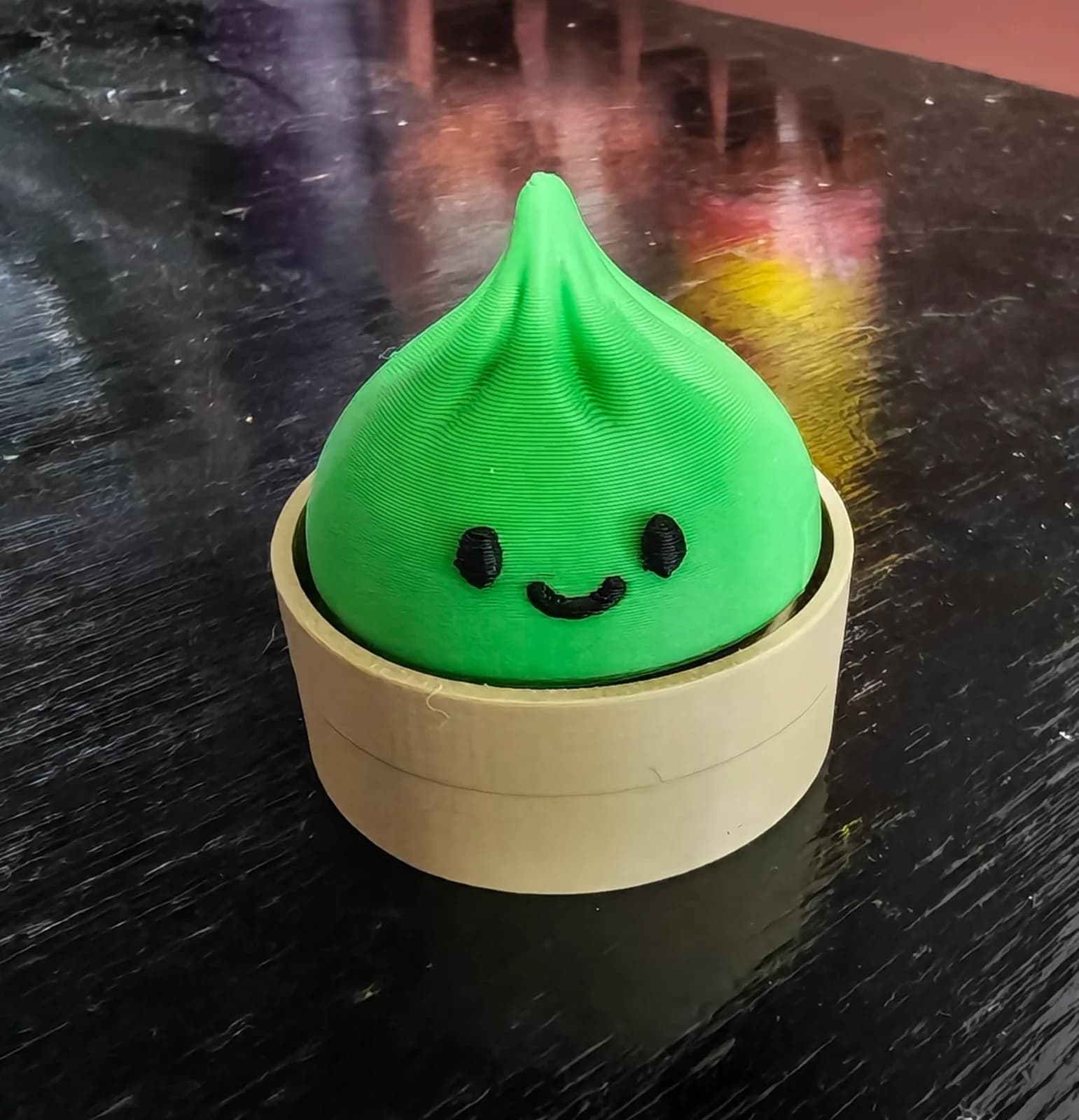 Llavero bao con carita, impresión 3D de Estamparte